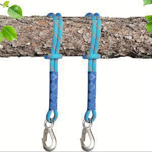 금속 후크가 있는 견고한 나일론 슬링 - 내마모성 - 야외 해먹, 나무 그네 및 파티오 의자에 적합