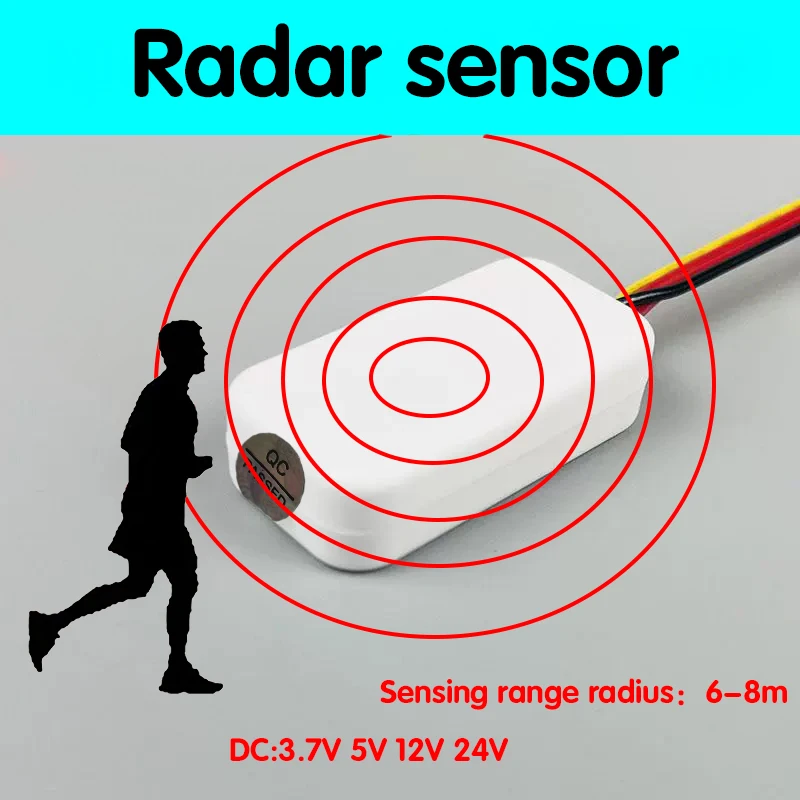 미니 레이더 360도 센서 스위치 맞춤형 가정용 스마트 센서 스위치, 레이더 센서 스위치는 유리벽을 관통할 수 있습니다.
