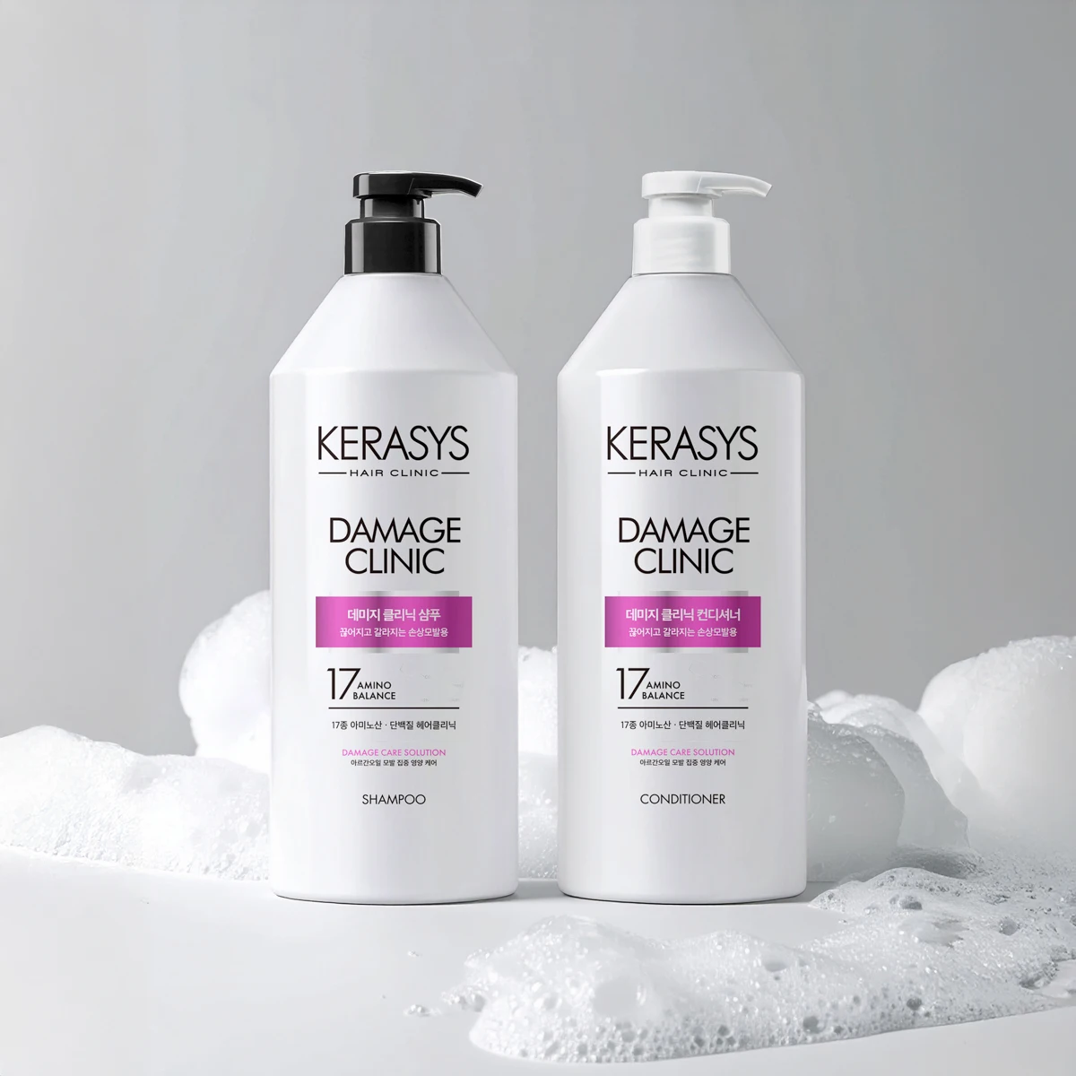 [꿀템농장] 케라시스 데미지 클리닉 980ml 샴푸 1개 + 린스 1개