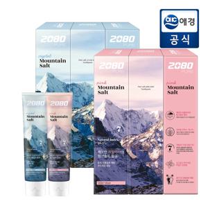 [꿀템농장] 2080 퓨어치약 핑크솔트/크리스탈솔트 치약 150g x 6개