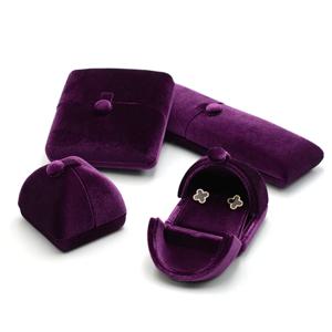 더블 오프닝 리얼 벨벳 반지 상자, 페어링 반지 상자, 귀걸이 상자, 목걸이 상자, 팔찌 상자, 보석 포장