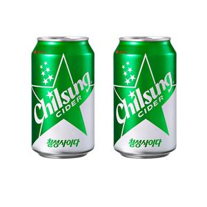 롯데 칠성 사이다 캔 355ml x 24캔 업소용 음료