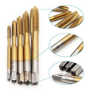 5PC 고속 강철 스네일 팁 머신 탭 M3-M8 관통형 태핑 내부 나사산 공구 정밀 가공용 액세서리