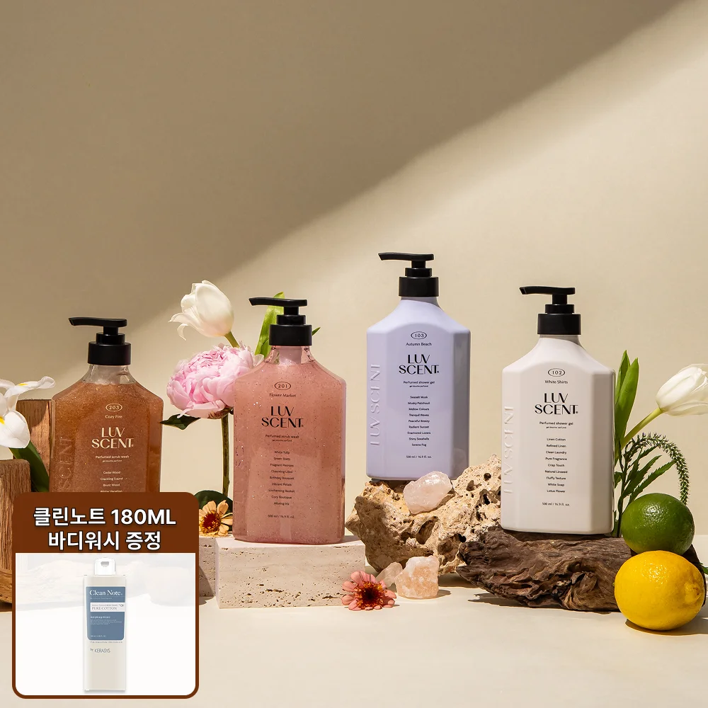 럽센트 바디/스크럽워시 500ml + 바디워시 180ml 증정