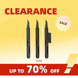 클리어런스_AMR 알루미늄 합금 유틸리티 나이프 아트 나이프 레터 오프너 금속 블레이드 셀프락킹 디자인 각도 조절 파쇄기_Co