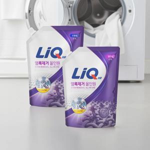 [꿀템농장] 리큐 얼룩제거 세탁세제 2.1L 파우치 2개