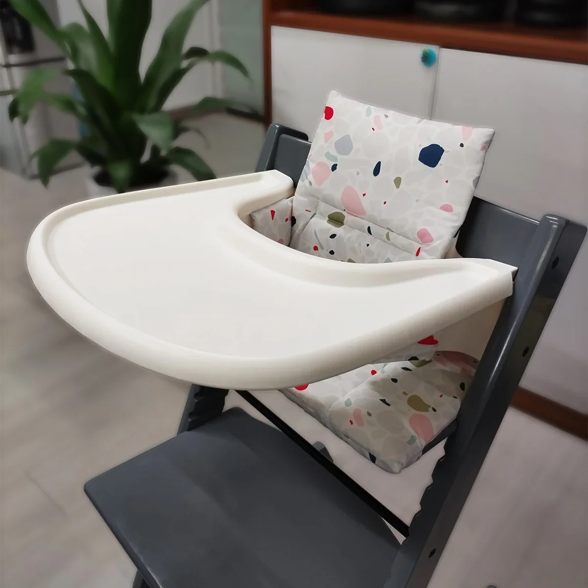 스토케 트립 트랩 유아용 식탁의자용 베이비 시트 트레이, 간식 접시 또는 장난감 트레이 겸용, 어린이 수납 랙, 진공 흡착