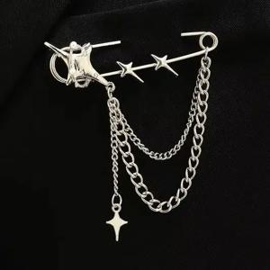 조절 가능한 개성있는 가방 펜던트, 탈부착 가능한 태슬 바지 장식 브로치 버튼, 옷 조임 버튼, 고정용 옷핀, 허리 버클