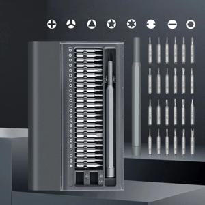 26 in 1 정밀 드라이버 세트 자석 스크류 드라이버 비트 다기능 미니 수리 도구 아이폰 시계 샤오미 안경 PC용