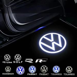 2개 자동차 로고 도어 로고 코트시 램프 레이저 프로젝터 HD 웰컴 라이트 VW 파사트 CC 라만도 투란 투아렉 티구안 에오스 골프용