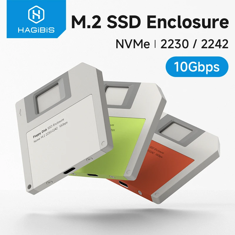 하기비스 2230 M.2 NVMe SSD 외장 케이스 USB 3.2 Gen 2 to PCI-E M.2 SSD 케이스 2242 외장 SSD 플로피 디스크 아이폰 17 프로 노트북용