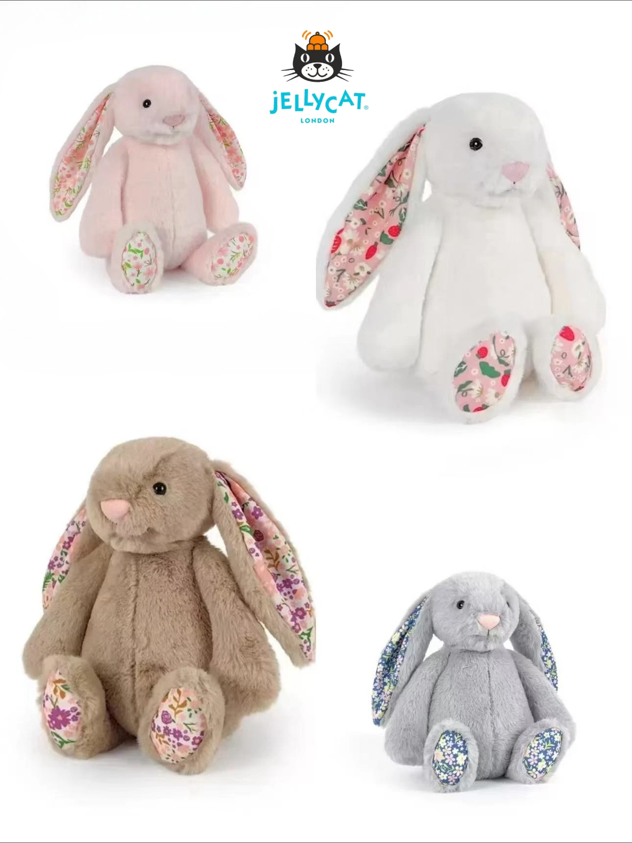 30cm 젤리캣 귀여운 긴 귀 토끼 인형 매우 부드러운 흰색 핑크 토끼 인형 수면용 인형 홈 데코 크리스마스 선물 소녀용