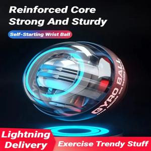 자이로 볼 핸드 볼 자이로스코프 손목 전완근 운동기구 자동 시작 파워 볼 5색 LED 근육 강화용