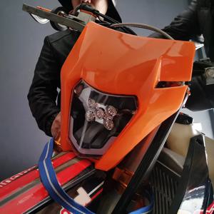 LED 헤드라이트 플레이트 오토바이 헤드 램프 라이트 KTM EXC EXCF SX SXF XCF XCFW 125 250 350 450 전기 더트 바이크 JFG용