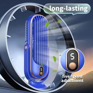 휴대용 에어컨 팬 1개, 대형 배터리 듀얼 모터 가정용 소형 공기 냉각기, 5단 720 °   서라운드 공기 냉각 팬