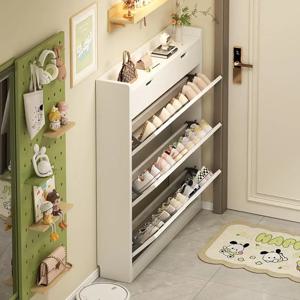 초슬림 플립플랍 스타일 현관 수납장 7cm 벽걸이형 좁은 수납장 홈 현관 신발 정리대
