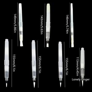 7개 리필 가능한 수채화 붓펜 - 미세한 팁이 있는 수채화 그림 세트, 예술가 및 초보자를 위한 휴대용 수채화 붓펜