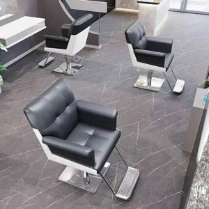 상업용 디자인 트렌디 이발소 의자 장비 전문 빈티지 모던 이발소 의자 심플 럭셔리 가구