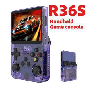 R36S 레트로 휴대용 게임 콘솔 리눅스 시스템 3.5인치 IPS 화면 64G/128G 20000개 이상의 게임 휴대용 포켓 게임 콘솔