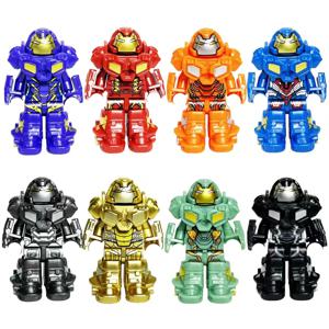 마블 슈퍼히어로 스파이더맨, 아이언맨, 타노스 미니 빌딩 블록 24종 세트, 애니메이션 캐릭터, 어린이 장난감 선물