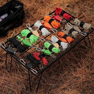 야외 풀리 조절기 텐트 홀더 금속 리프팅 풀리 반사형 바람줄 두꺼운 캐노피 우산줄