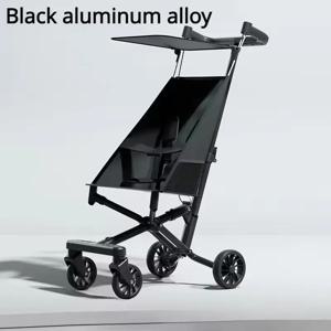 한 손으로 쉽게 접히는 부드러운 바퀴의 가벼운 유아용 유모차, 캐노피가 있는 가볍고 컴팩트한 코스트 라이더 유모차