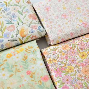 140x50cm 40s 수제 DIY 꽃무늬 드레스 코튼 원단, 컨트리 스타일 셔츠 스커트 재료용 바느질 천