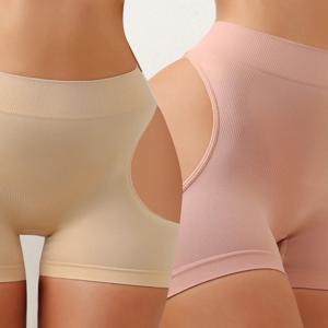 여성용 힙업 보정속옷 섹시한 엉덩이 보정 바디 쉐이퍼 힙업 팬티 뱃살 보정 팬티 심리스 숏팬츠 슬리밍 속옷