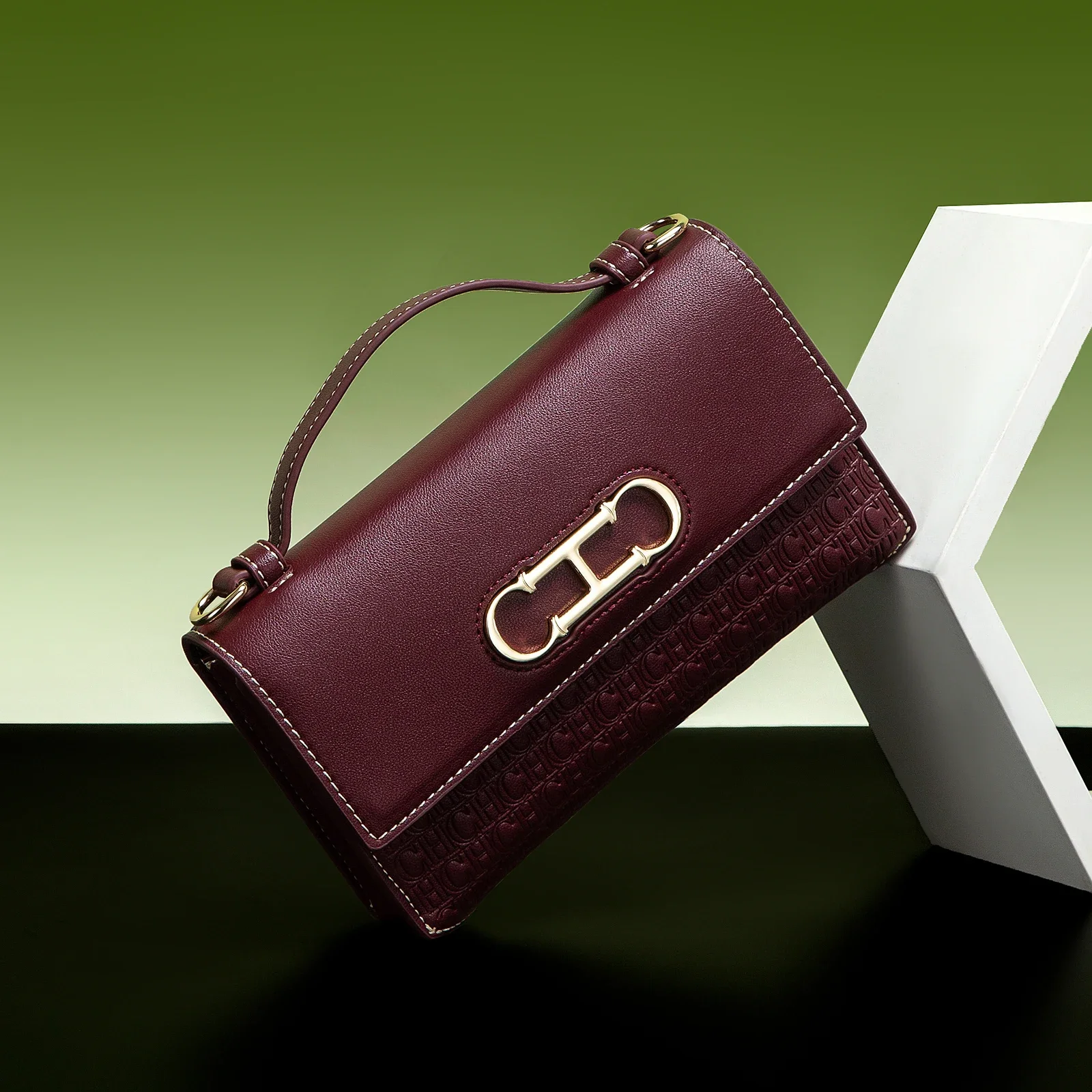 CH 크로스바디 백 브랜드 여성 가방 레터 프린트 가죽 컴팩트 우아한 핸드백 토트백 정교한 패션 여성 가방