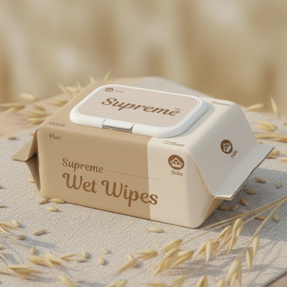 델리아 슈프림 플러스 70평량 프리미엄 아기물티슈 72매 10팩