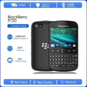 Blackberry 9720 리퍼브 잠금 해제 오리지널 9720 QWERTY 키보드 5MP 지원 GPS WiFi 용량 성 스크린 스마트 폰 리퍼브 상품