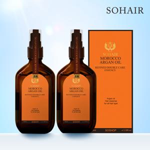 모로코 아르간 오일 리파인드 더블케어 에센스 100ml 2병 (NEW 오렌지에디션)