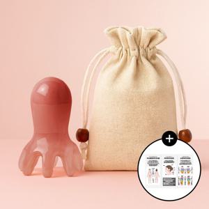 두피 괄사 문어 마사지 승모근 얼굴 마사지기 LUAZ-GS4 하트괄사 바디마사지기 종아리마사지기