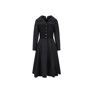 [하프클럽]  배색 뷔스티에 원피스_DW4WO308