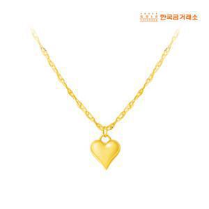 [한국금거래소]24K 골든 하트 목걸이