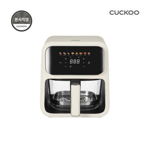 본사직영) 4L 유리 글라스 투명 에어프라이어 아이보리 CAF-L0410EV