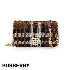 버버리 체크 레더 스몰 롤라 백 8050876