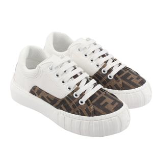 키즈 FF로고 스니커즈 화이트 JMR403-AHHM-F1CPA