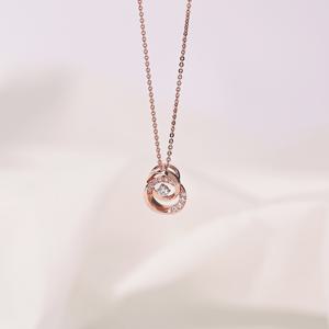 [GB] 볼드 베이직 더블 링 14k GOLD 펜던트 LPP18090G