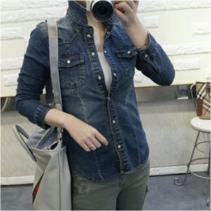 [브리치] 갤러리샵 / 슬림핏 사이즈 스판 청남방