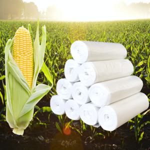 (100개) 생분해 비닐 봉투 음식물 쓰레기 봉지 친환경 옥수수 썩는 자연분해 식품용 투명 검정 쓰래기 검은 쓰레기통 생분해성