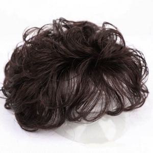 다크브라운 웨이브 인모 탑커버 정수리 가발 부분가발 여자부분가발 여성부분가발