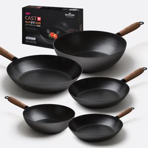 무쇠 프라이팬 주물 궁중팬 IH 인덕션 코팅팬 5P 세트 인덕션프라이팬 코팅후라이팬 코팅팬