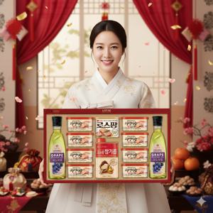 의성마늘 로스팜 2-12호 롯데햄 명절선물세트