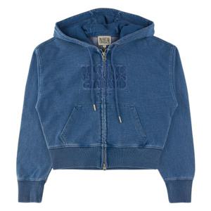 [하프클럽] 마리떼 W EMBROIDERY CLASSIC LOGO CROP HOODIE ZIPUP MFG45