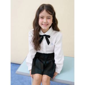 [택가 99,000] [Essential] 여아 옥스포드 셔츠 & 리본타이 세트 - 화이트 (BI6164GE11)