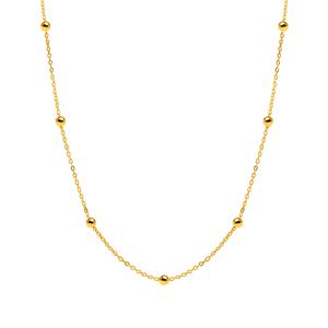 순금 여자 체인 목걸이 한 줄 볼 디자인 3.75G
