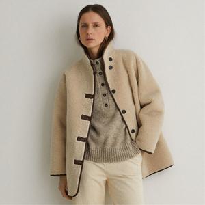 [최초가419000] Fur Coat ECRU