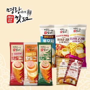 명랑핫도그 3가지맛 핫도그 구성 (6개입) + 소스 모음전