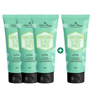 [라벨영]노폐물/각질/유수분밸런스/가려움 쇼킹두피팩 3+1